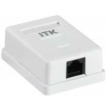 ITK Настенная инф. розетка RJ45 кат. 6 UTP 1-порт