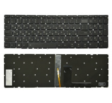 Клавиатура для ноутбука Lenovo IdeaPad V110-15AST, V110-15IAP, V110-15IKB, 310-15ABR, 310-15IAP, 310-15IKB, 310-15ISK, 510-15IKB черная, с подсветкой