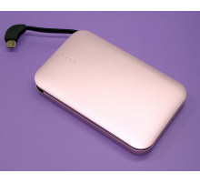 Универсальный внешний аккумулятор Powerbank QUAN с адаптером MicroUSB-Apple Lightning 8000mAh 5V 2A