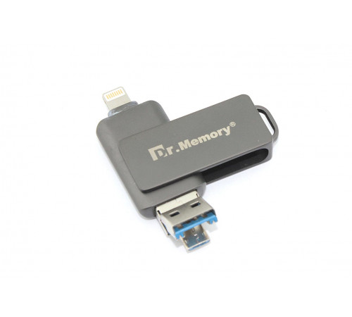 Флешка USB Dr. Memory 051 64Гб, USB 3.0, черный