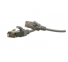 PC-LPT-SFTP-RJ45-RJ45-C6-2M-LSZH-GY Патч-корд S/FTP, экранированный, категория 6 (100% Fluke Component Tested), 28AWG, LSZH, 2 м, серый Hyperline
