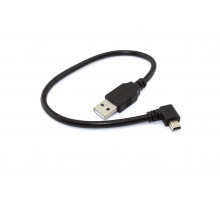 Кабель USB  Type A на Mini USB угол влево 0,25 м