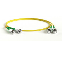 FC-D2-9-ST/AR-ST/AR-H-1.5M-LSZH-YL Патч-корд волоконно-оптический (шнур) SM 9/125 (OS2), ST/APC-ST/APC, 2.0 мм, duplex, LSZH, 1.5 м Hyperline