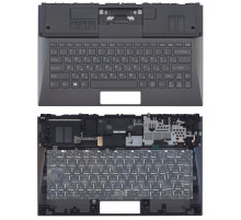 Клавиатура для ноутбука Sony Vaio SVD13 черная с подсветкой топ-панель