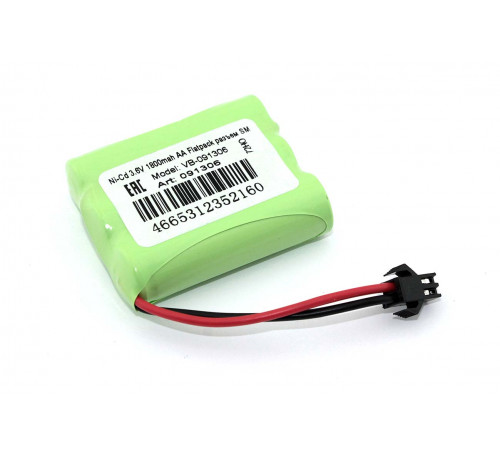 Аккумулятор Ni-Cd 3.6V 1800mah AA Flatpack разъем SM