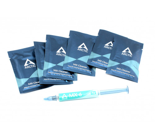 Термопаста Arctic Cooling MX-6 Thermal Compound 4г. с очистителем MX Cleaner