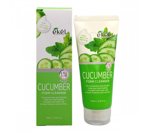 Ekel Пенка для умывания с экстрактом огурца / Foam Cleanser Cucumber, 100 мл