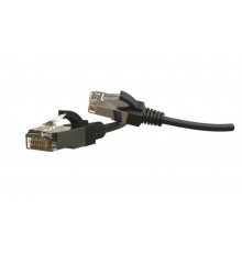 PC-LPT-SFTP-RJ45-RJ45-C6-3M-LSZH-BK Патч-корд S/FTP, экранированный, категория 6 (100% Fluke Component Tested), 28AWG, LSZH, 3 м, черный Hyperline