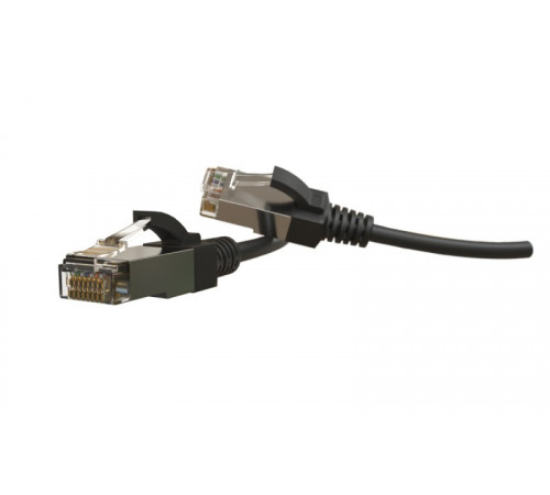 PC-LPT-SFTP-RJ45-RJ45-C6-3M-LSZH-BK Патч-корд S/FTP, экранированный, категория 6 (100% Fluke Component Tested), 28AWG, LSZH, 3 м, черный Hyperline