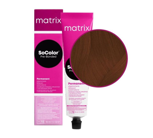 Matrix Крем-краска для волос / SoColor Pre-Bonded 5C, светлый шатен медный, 90 мл