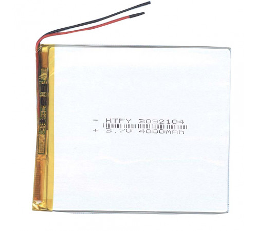 Аккумулятор Li-Pol (батарея) 3*92*104мм 2pin 3.7V/4000mAh