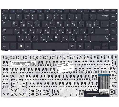 Клавиатура для ноутбука Samsung NP370R4E, NP450R4E, NP470R4E, NP470R4E-K01 черная