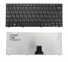 Клавиатура для ноутбука Acer 1810, 1830T, 721, 722, 751 Series. Г-образный Enter. Черная без рамки. PN: NSK-AQ00R.