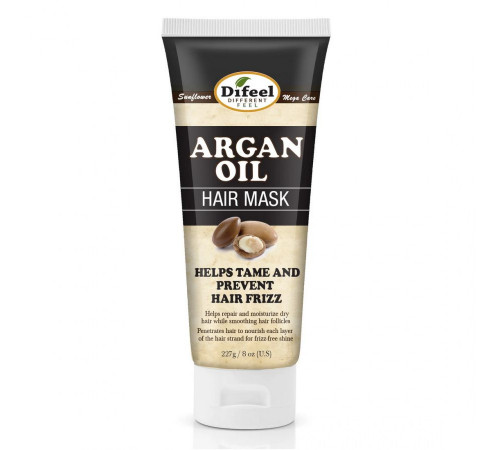 Difeel Питательная маска для волос с аргановым маслом / Argan Oil Hair Mask, 236 мл