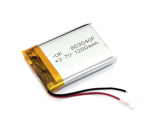 Аккумулятор Li-Pol (батарея) 8*30*40мм 2pin 3.7V/1200mAh