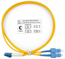 Cabeus FOP(d)-9-LC-SC-1m Шнур оптический duplex LC-SC 9/125 sm 1м LSZH