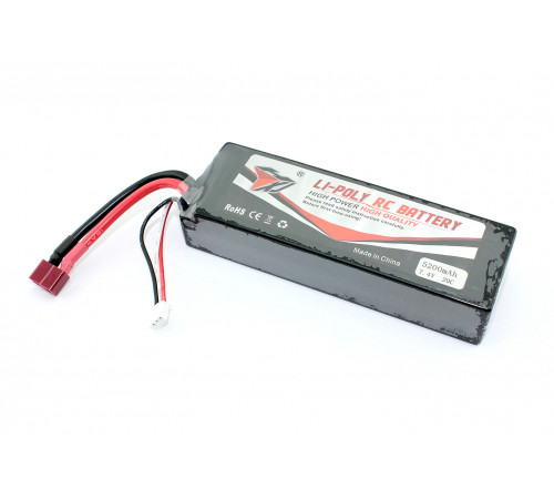 Аккумулятор Li-Pol 7.4V 7544128 5200mAh T-plug