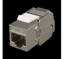 Розеточный модуль Keystone Jack 8P8C (RJ-45) FTP Cat.6A заделка без инструмента 180°