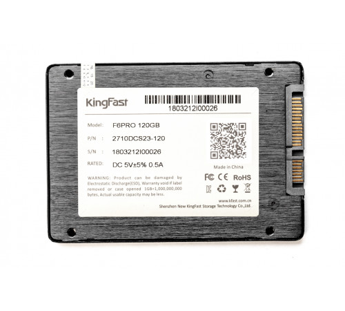 Твердотельный накопитель Kingfast PRO 6 120Gb SATA-III KF2710DCS23-120 550/450MB/S