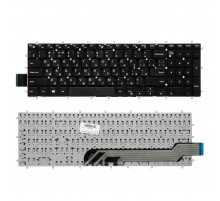 Клавиатура для ноутбука Dell 15-3583, 3584, 5568 Series. Плоский Enter. Черная, без рамки. PN: 0Y2HNT