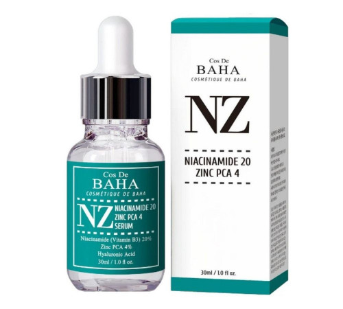 Cos De BAHA Укрепляющая сыворотка для сужения пор / NZ Niacinamide 20 Serum, 30 мл