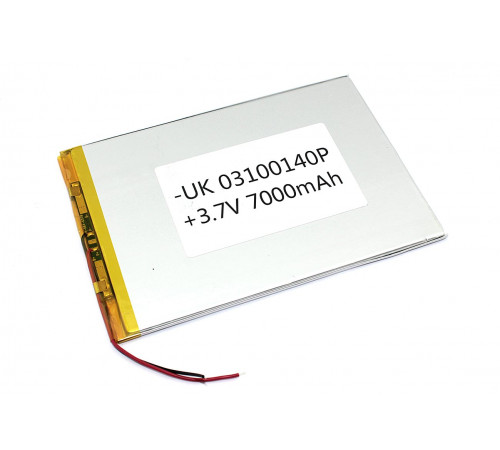 Аккумулятор Li-Pol (батарея) 3*100*140мм 2pin 3.7V/7000mAh