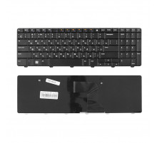 Клавиатура для ноутбука Dell Inspiron M5010, N5010 Series. Плоский Enter. Черная, без рамки. PN: NSK-DRASW 0R.