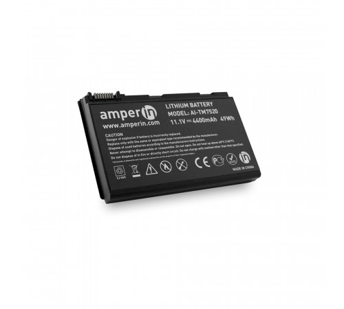 Аккумуляторная батарея Amperin для ноутбука Acer TravelMate 7520 11.1V 4400mAh (49Wh) AI-TM7520