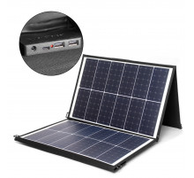 Солнечная батарея TOP-SOLAR-120 120W 18V DC, Type-C PD 60W, 2 USB, влагозащищенная, складная на 3 секции