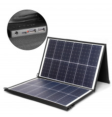 Солнечная батарея TOP-SOLAR-120 120W 18V DC, Type-C PD 60W, 2 USB, влагозащищенная, складная на 3 секции