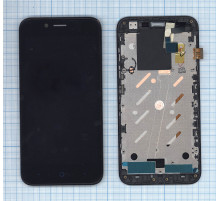 Дисплей для ZTE Blade L4 черный с рамкой