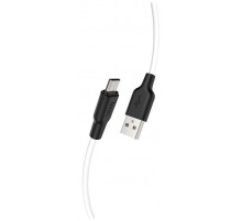 Кабель USB HOCO X21 Plus Silicone, USB - Micro USB, 2.4А, 2м, белый
