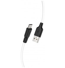 Кабель USB HOCO X21 Plus Silicone, USB - Micro USB, 2.4А, 2м, белый