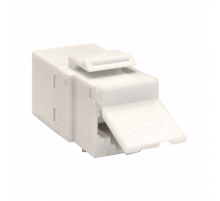 Повторитель портов RJ-45, неэкранированный, кат.6, формата Keystone, белый LAN-KCP45U6-WH
