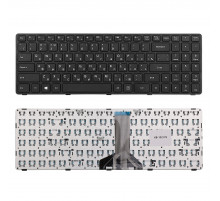 Клавиатура для ноутбука Lenovo Ideapad 100-15, 100-15IBD Series. Плоский Enter. Черная, с рамкой. PN: SN20J78609.
