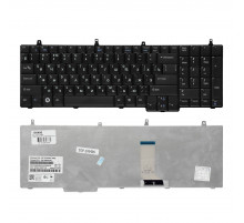 Клавиатура для ноутбука Dell Vostro 1710, 1720 Series. Плоский Enter. Черная, без рамки. PN: V081702AS, 0T351J.
