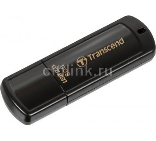 Флешка USB 8Гб TRRANSCEND Jetflash 350, черная