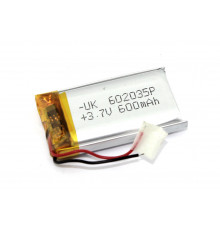 Аккумулятор Li-Pol (батарея) 6*20*35мм 2pin 3.7V/600mAh