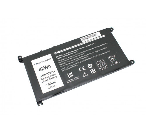 Аккумуляторная батарея для ноутбука Dell Inspiron 14 5482 5485 (YRDD6) 11.4V 3600mAh OEM