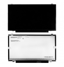 Матрица для ноутбука 14" 1600x900 HD+, 40 pin LVDS, Slim, LED, TN, крепления сверху/снизу (уши), глянцевая. PN: LP140WD2 (TL)(D4).