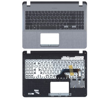 Клавиатура для ноутбука Asus X507 X507U топкейс серый