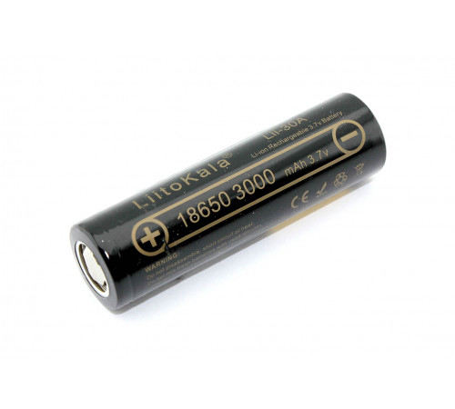 Аккумулятор типа 18650 Li-Ion LiitoKala Lii-30A 3000mAh, 3.7V