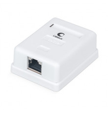 Cabeus WS-8P8C-Cat.5e-SH-1 Розетка компьютерная RJ-45(8P8C), категория 5e, экранированная, одинарная, внешняя, Dual IDC