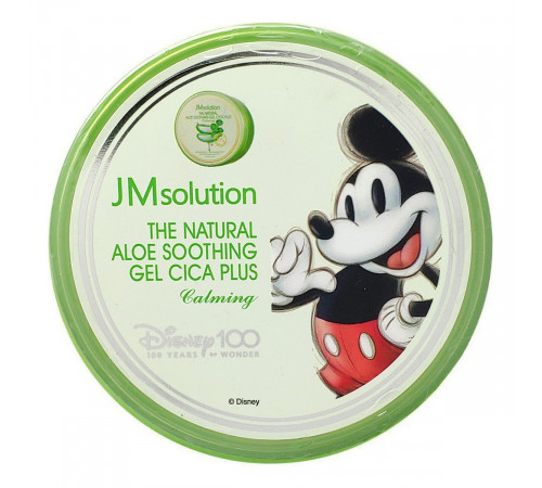 JMsolution Успокаивающий гель для лица и тела с алоэ и центеллой / Disney100 Mickey The Natural Aloe Soothing Gel Plus Calming, 300 мл