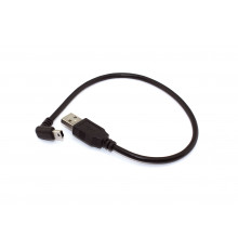 Кабель USB  Type A на Mini USB угол вниз 0,25 м