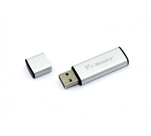 Флешка USB Dr. Memory 009 8Гб, USB 2.0, серебристый