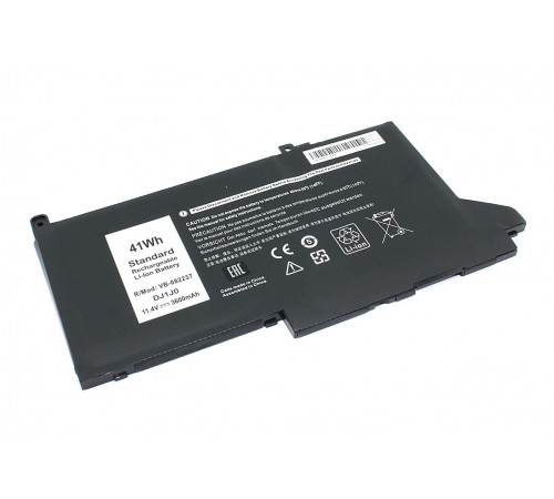 Аккумуляторная батарея для ноутбука Dell Latitude E7280 (DJ1J0) 11.4V 3600mAh OEM