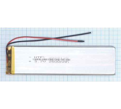 Аккумулятор Li-Pol (батарея) 3*38*135мм 2pin 3.7V/2500mAh