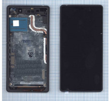 Дисплей для Sony Xperia Z2 D6502 D6503 черный с рамкой