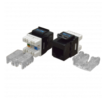 Модуль Keystone RJ45, кат.6, UTP, 180 градусов, черный, TWT-OK45UTP180/6-BK
